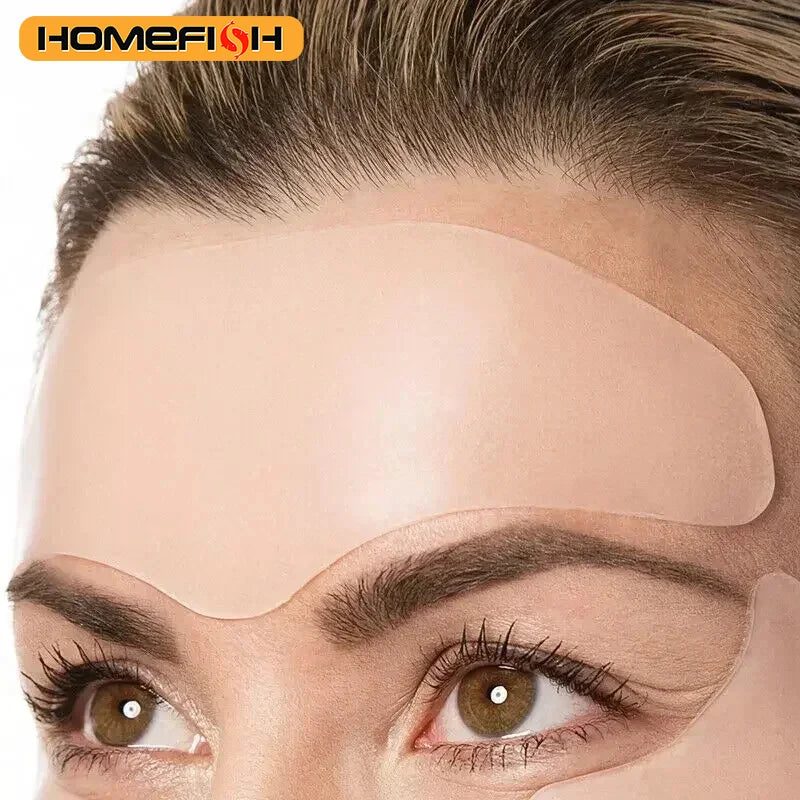 HOMEFISH Anti-Aging Forehead & Eye Care Kit - Wrinkle-Reducing Gel Patches, Forehead Line Remover & Firming Lift Masks