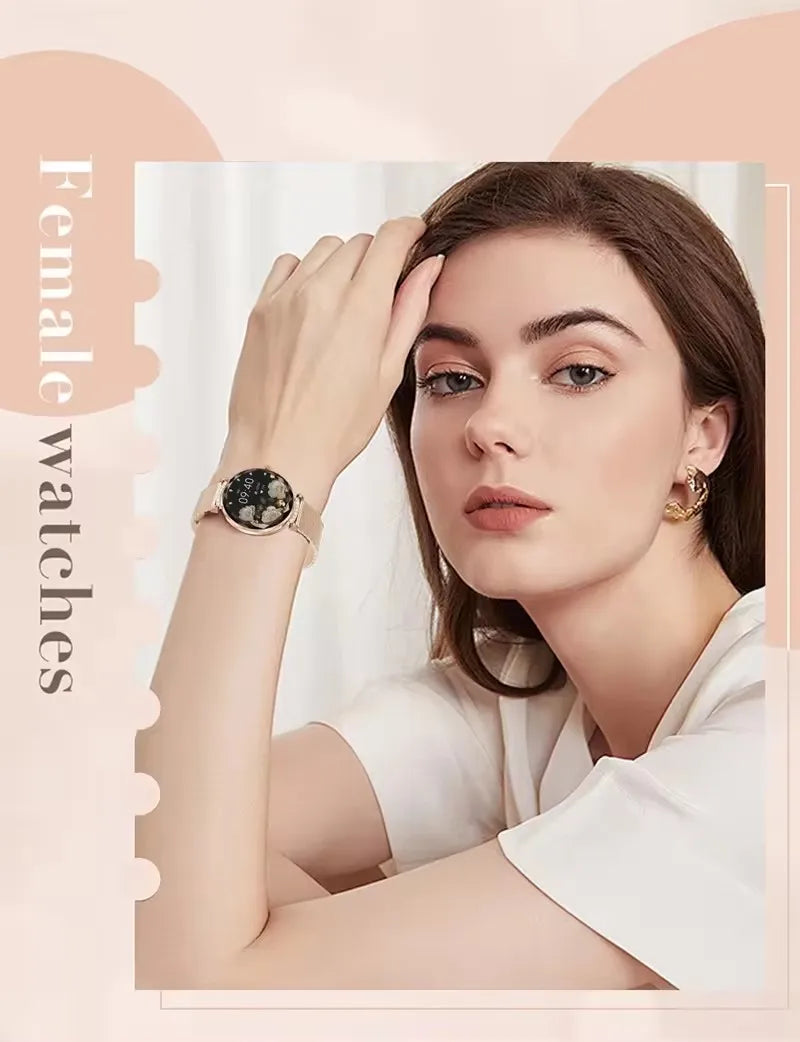 Fashion Ladies Smart Watch NX7 Pro AMOLED Screen Health Monitoring BT Call Female Women Sport Fitness Tracker Smartwatch