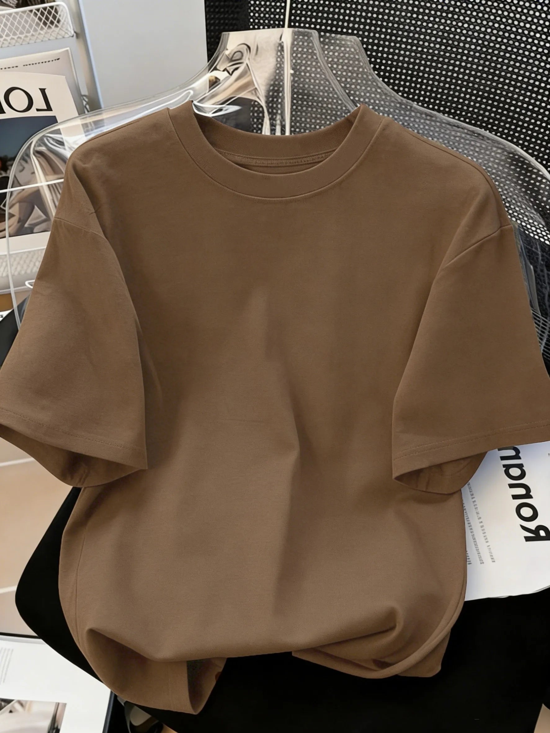 Solid Beach Summer T-Shirt For Man 21 Color S-3XL Cotton Short Sleeve All-Match Basics Street Streetwear Soft Breathable Clothes