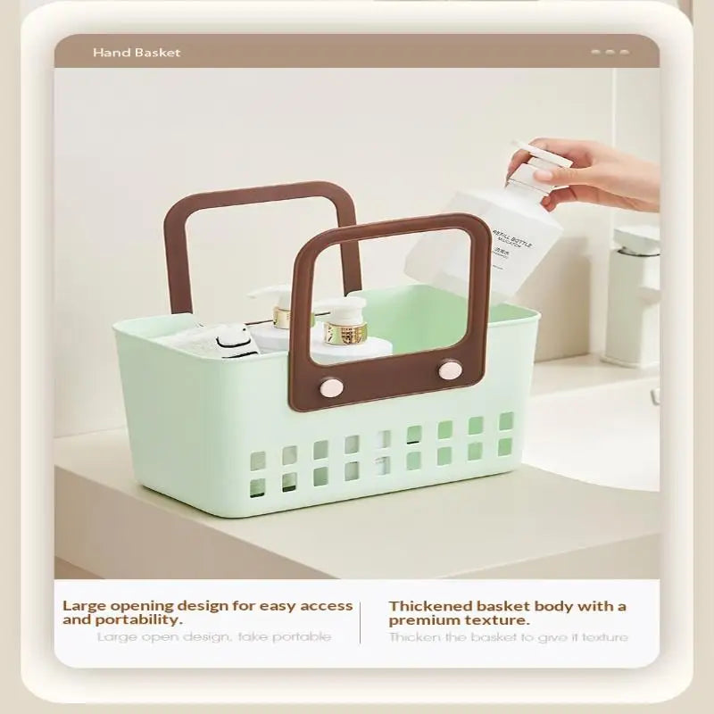 Home Bathroom Shower Basket Hand-Held Shower Basket Bathroom Shower Supplies Storage Basket
