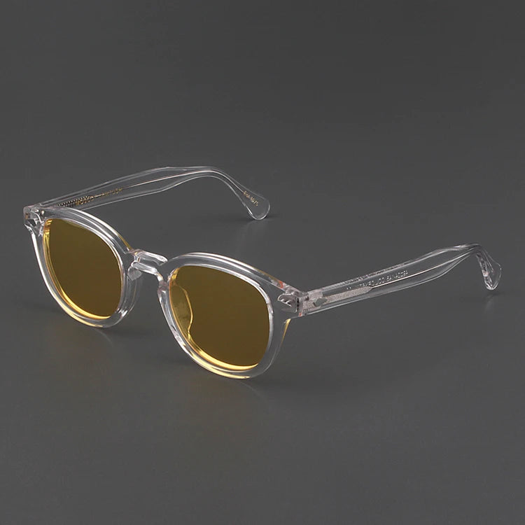 Johnny Depp Sunglasses Man Polarized Sun Glasses Luxury Brand Vintage Acetate Frame Blue Night Vision Goggles Woman