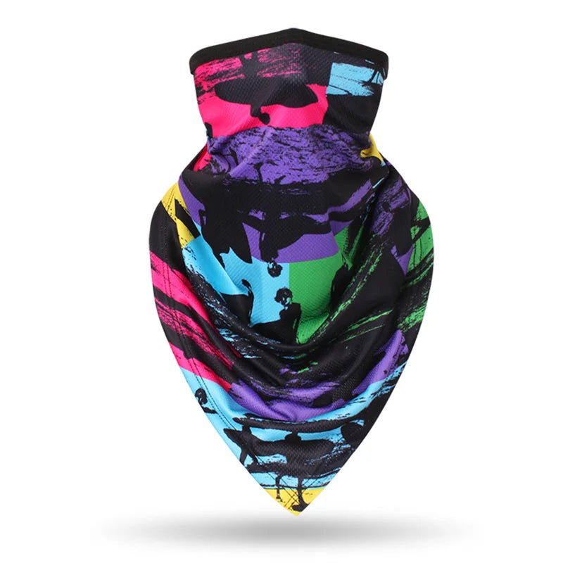 Sports Scarf for Cycling, Cooling Face Mask, Windproof Neck Gaiter, UV Protection Scarf for Beach, Fashion Bandana for Men Women