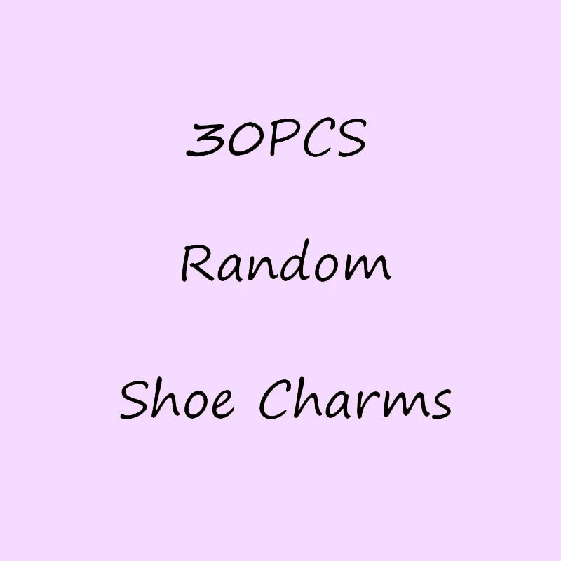 20/30/50/100pcs Random Shoe Charms Cute Cartoon Animal Pink Shoe Accessories Clips Decorations Pin Duck Frog Jeans Set Pendant