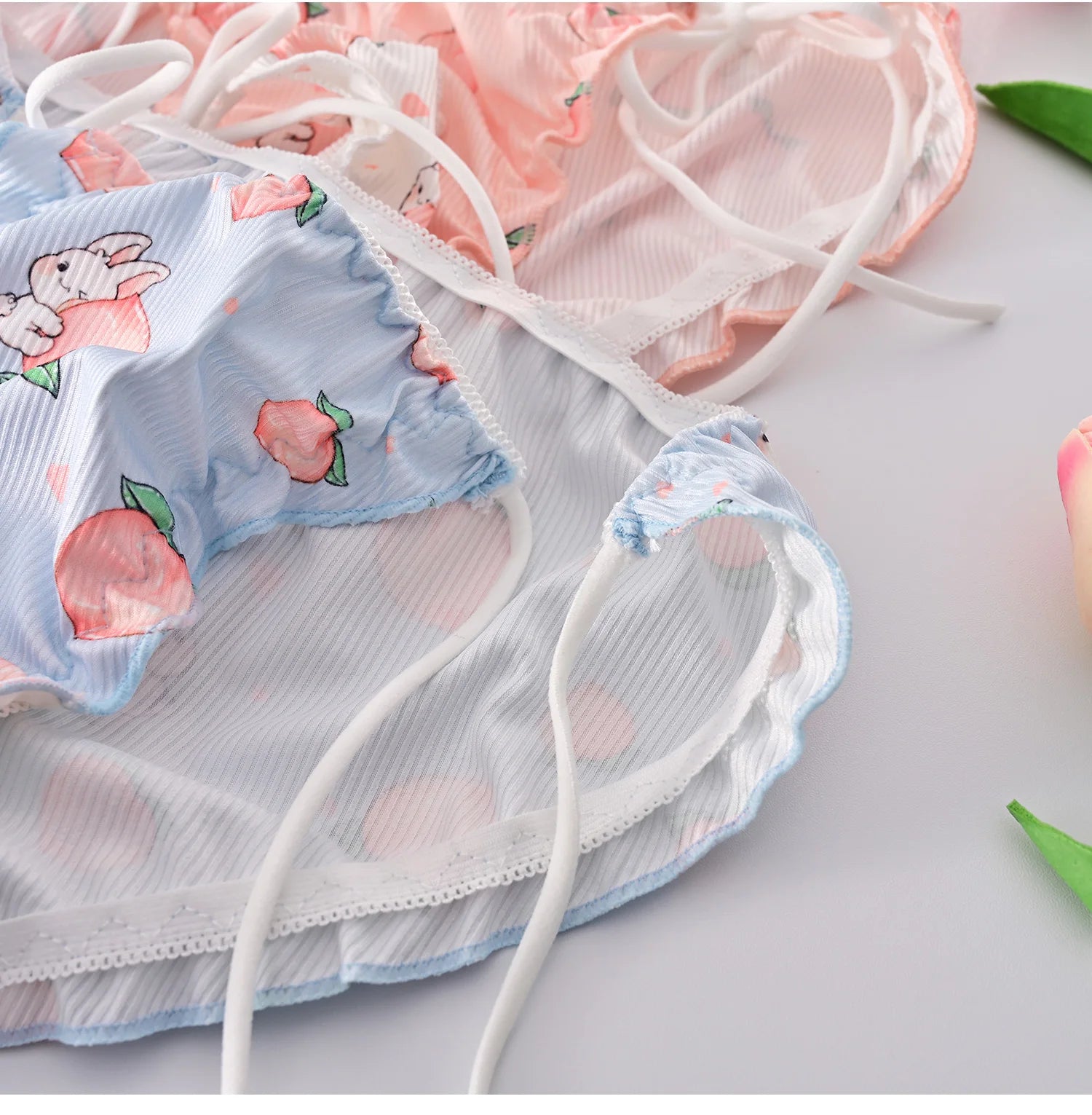 Japanese Lolita Girl Pure Cotton Underwear Cute Lace Up Summer Thin Style Pure Desire Triangle Underwear Sexy And Comfortable