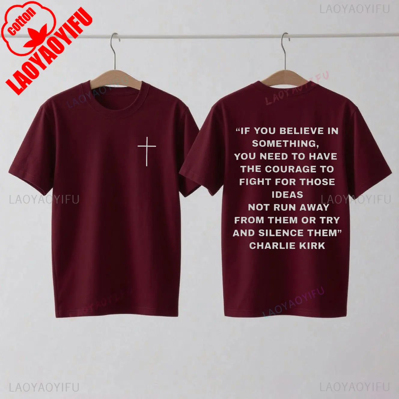 Charlie Kirk Support T-Shirt Pro Charlie Kirk Turning Point USA Christian Wear Charlie Kirk 1993-2025 Shirt Woman Man Cotton Tee