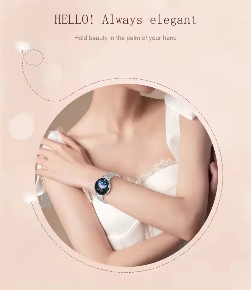 Fashion Ladies Smart Watch NX7 Pro AMOLED Screen Health Monitoring BT Call Female Women Sport Fitness Tracker Smartwatch