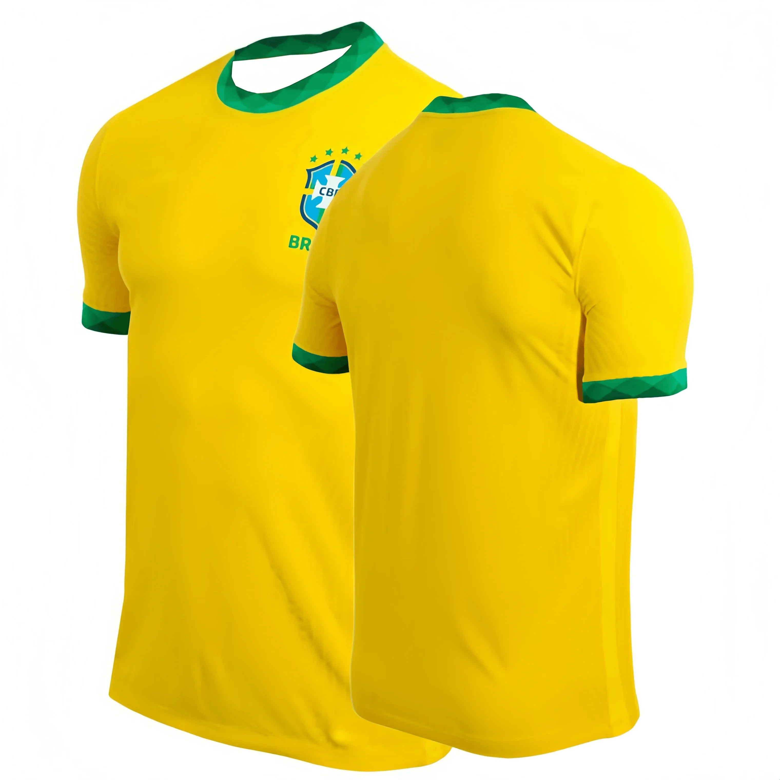 Brazilian Men Football Jersey Breathable Shirt Fan Football T-shirt/player Version Sports Suit Sports Training Short Sleeved Tee