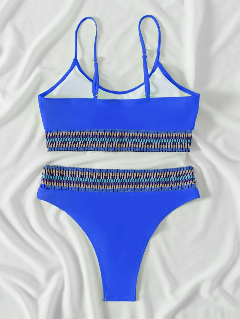 Bandeau High Waist Bikini One Shoulder Swimwear Women 2026 Printed Sexy Bikini set Retro Swimsuit Female Bathing suit