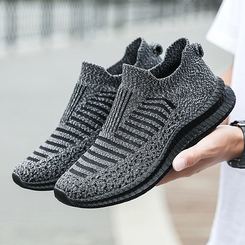 Men Sports Shoes Summer Breathable Casual Socks Shoes Men Pedal Light Sports Running Outdoor Walking Training Tennis Shoes