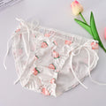 Japanese Lolita Girl Pure Cotton Underwear Cute Lace Up Summer Thin Style Pure Desire Triangle Underwear Sexy And Comfortable