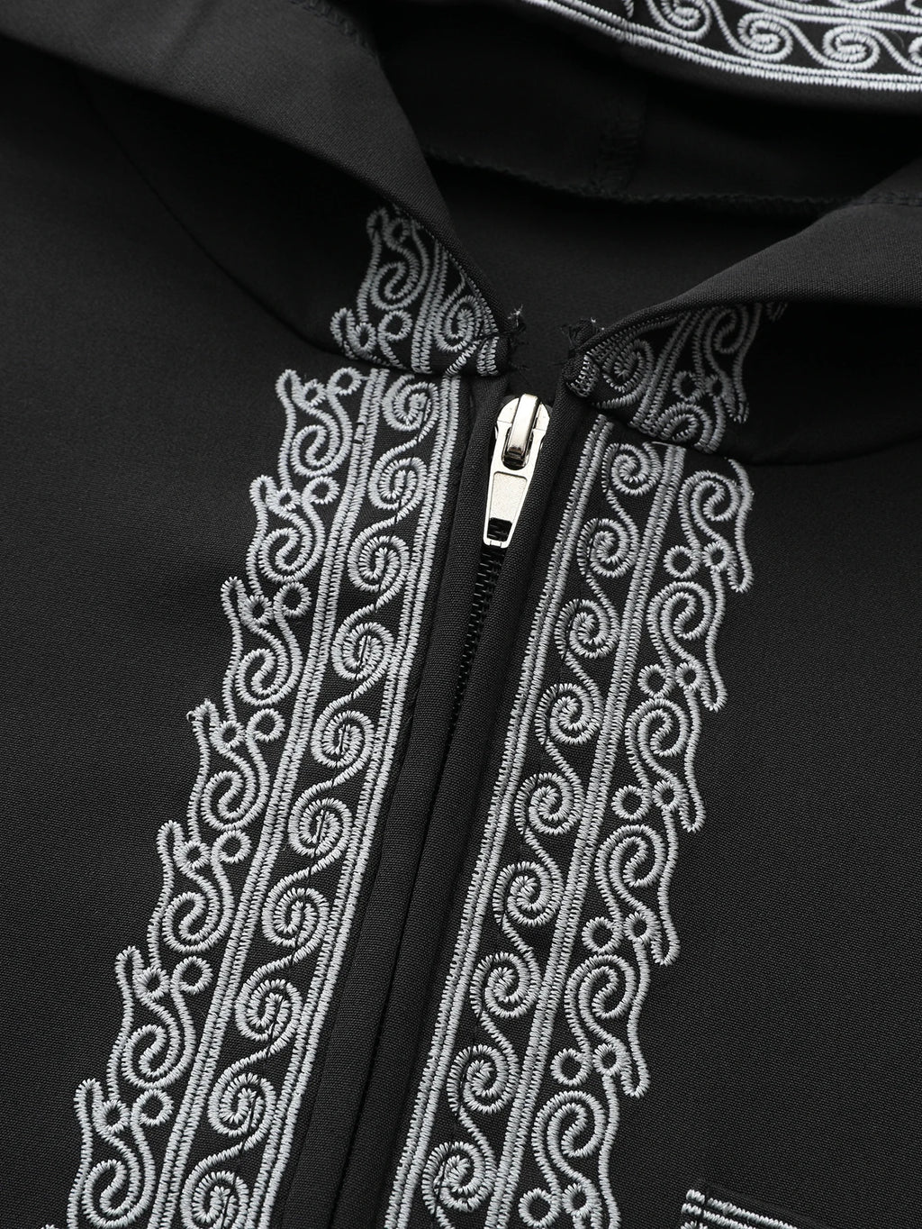 New Moroccan thobe long-sleeved embroidered hood design Muslim man abaya Islamic loose man