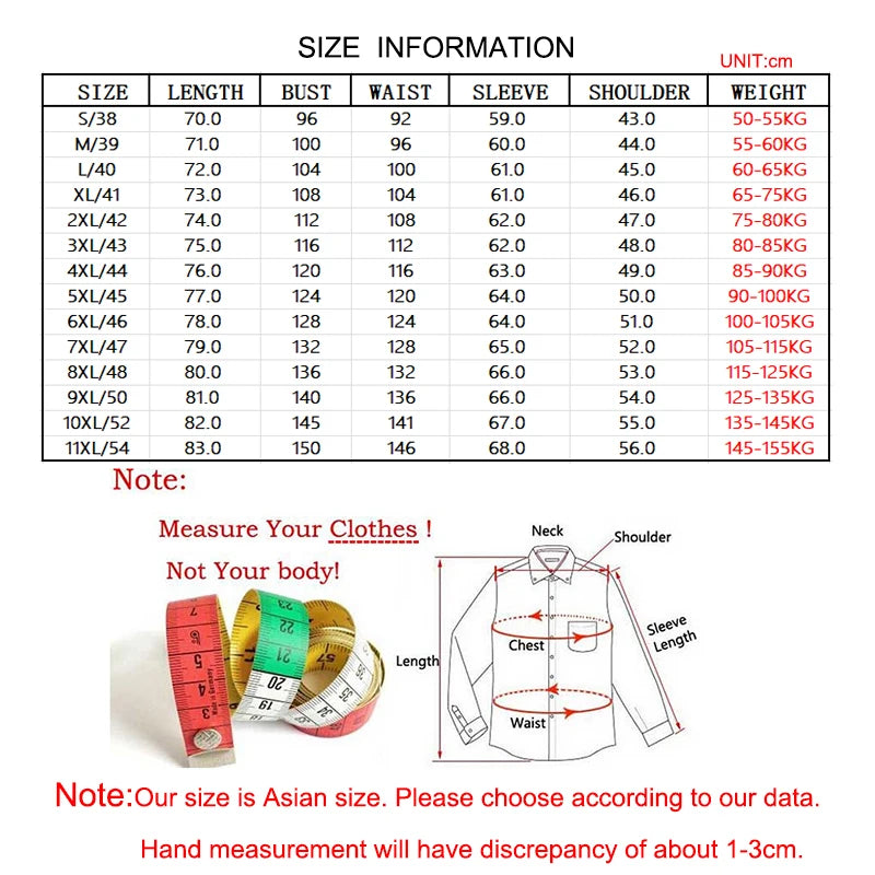 Oversize Long Sleeve Casual Shirts For Man 11XL For 150KGS 100% Cotton Oxford Plaid Business Blouse Daily Top Clothing New Style