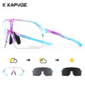 KAPVOE New Photochromic Hiking Eyewear Sunglasses Man Cycling Glasses Driving Bicycle Women MTB Bike Outdoor Sport UV400 Goggles