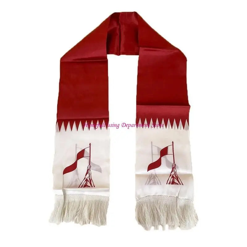 Football Scarf Double-sided Printed Soccer Fan Scarf 15 Countries 5.11x51.18In