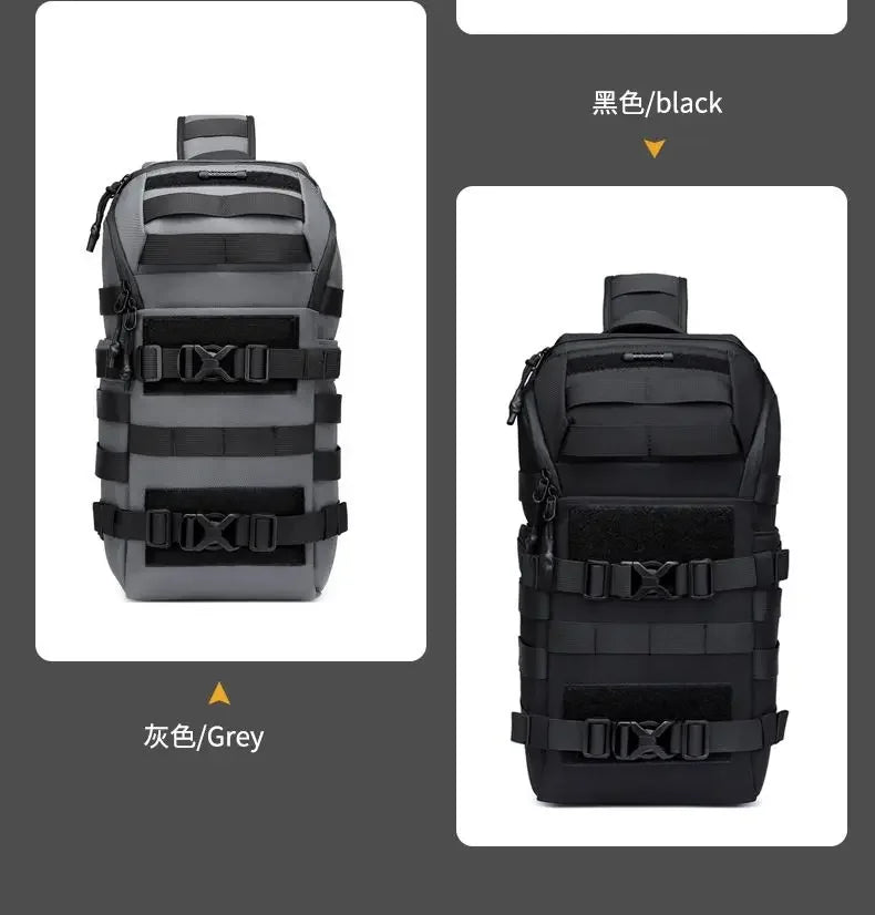 OZUKO Bicycle Bag   Crossbody Bag Camping Riding Travel Rucksack Molle Tactical Bags Hiking Cycling Outdoor