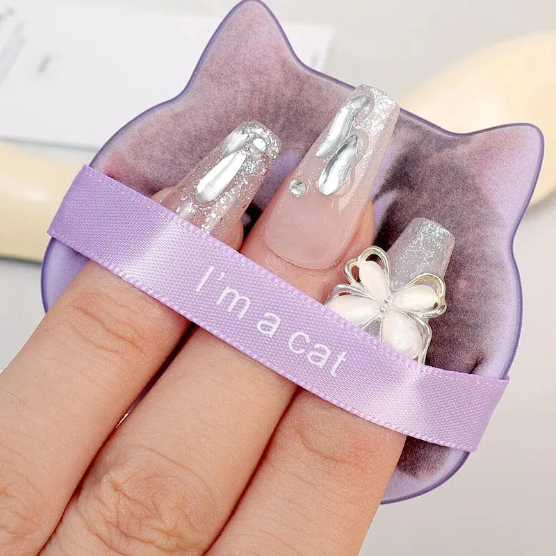 Cute Cat Paw Shaped Makeup Puff, Dual-use for Dry and Wet, Foundation Concealer Sponge, Fine Makeup Tool