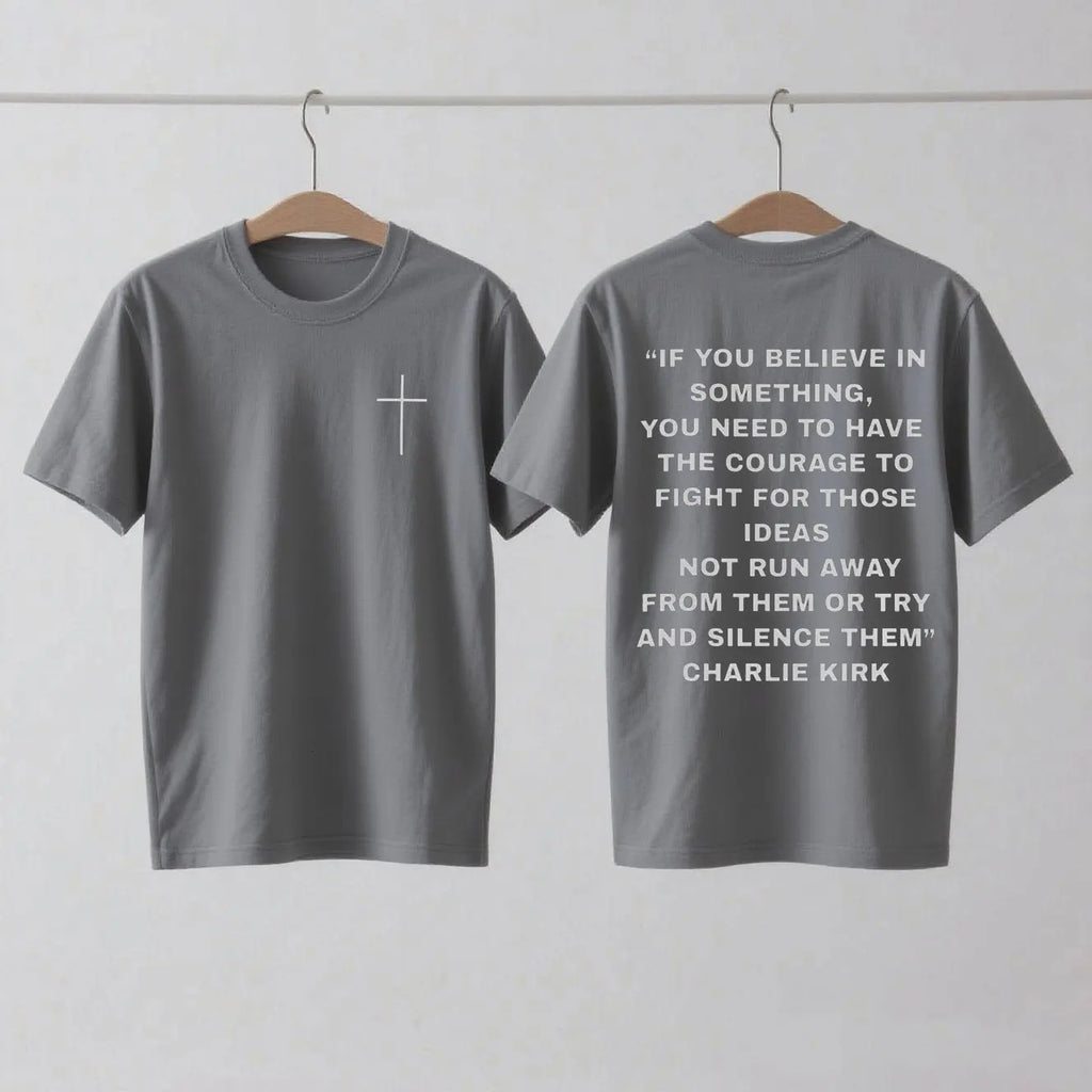 Charlie Kirk Support T-Shirt Pro Charlie Kirk Turning Point USA Christian Wear Charlie Kirk 1993-2025 Shirt Woman Man Cotton Tee