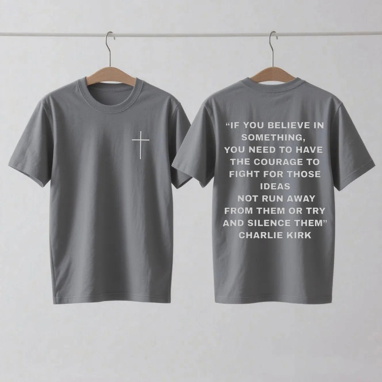 Charlie Kirk Support T-Shirt Pro Charlie Kirk Turning Point USA Christian Wear Charlie Kirk 1993-2025 Shirt Woman Man Cotton Tee