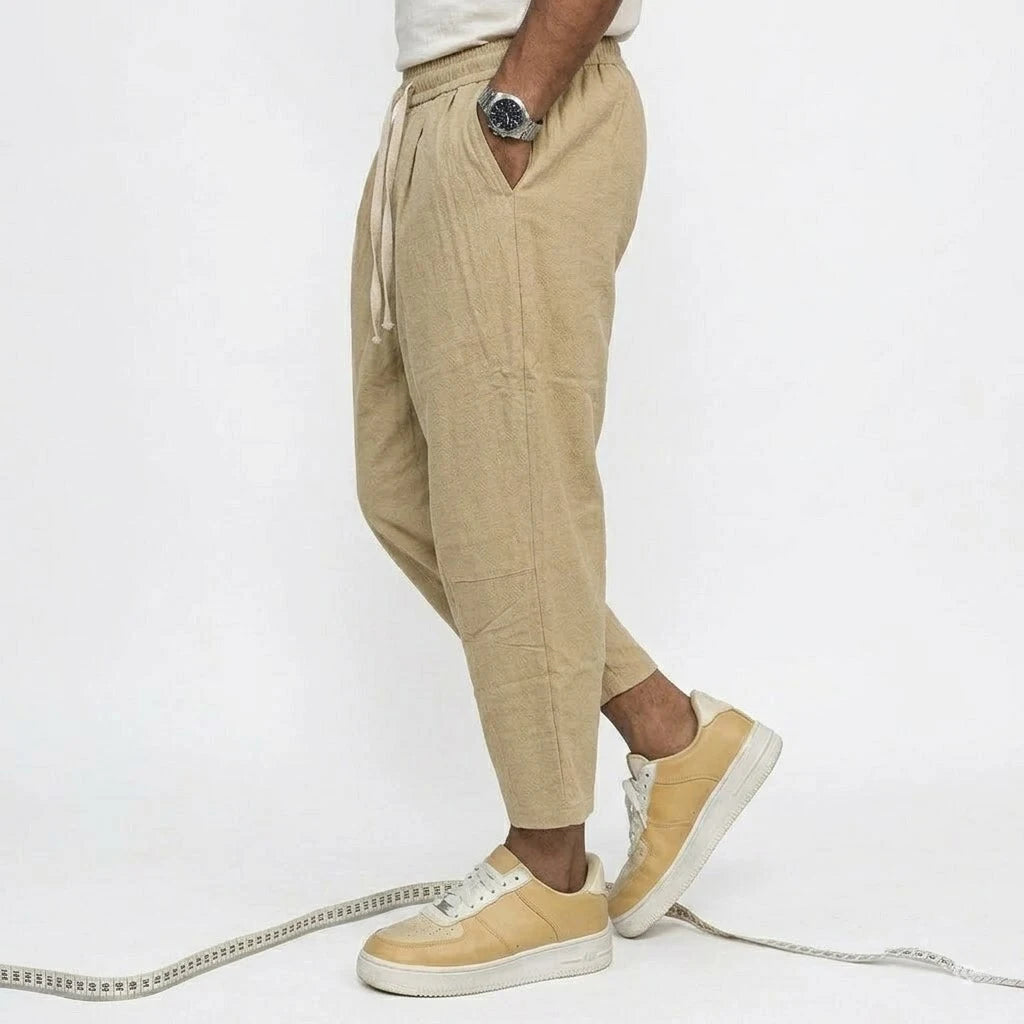 New Linen Pants Man Summer Casual Pants for Men Gym Man Baggy Pant Beach Loose Hawaiian Pant Lightweight Men's Cotton Work Pants