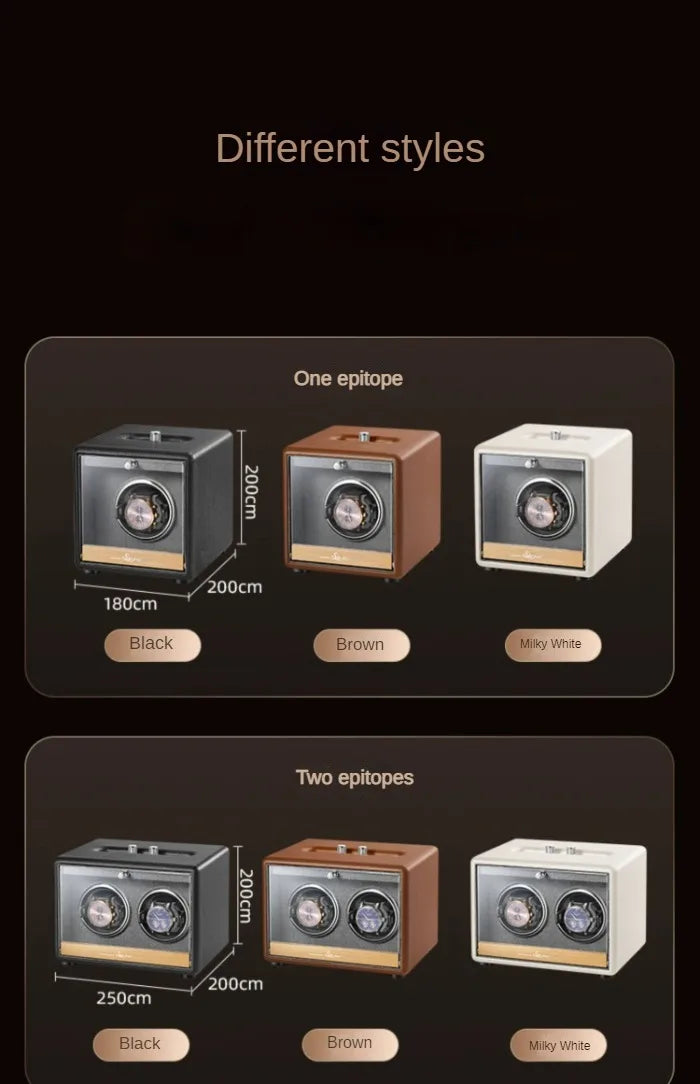 Winder Watch Organizer Storage Box Rotator Mechanical Watch Automatic Luxury Box Safe Deposit Boxes Shaker Display Gifts