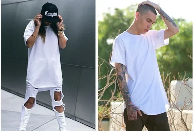 2026 MRMT High Street Arc Hem Mens T Shirt High Quality Cotton Men T-Shirt Lengthened Over Size Man Tops Tees For Male Tshirt