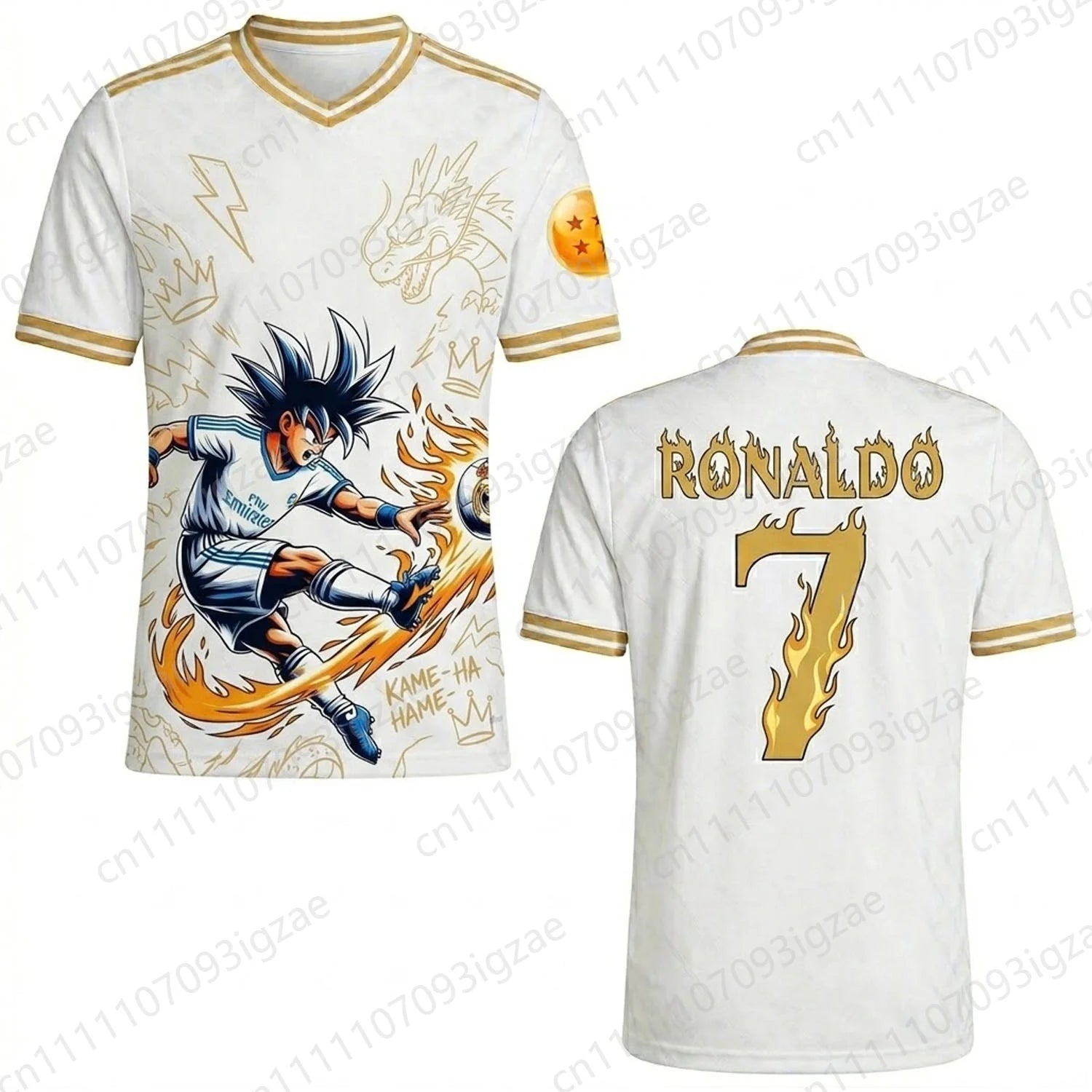 Ronaldo 7 Soccer Kit Fan T Shirt Father Son Matching Clothes Family Look 3D Print Boys Mens Football Tops Parent Child Outfit