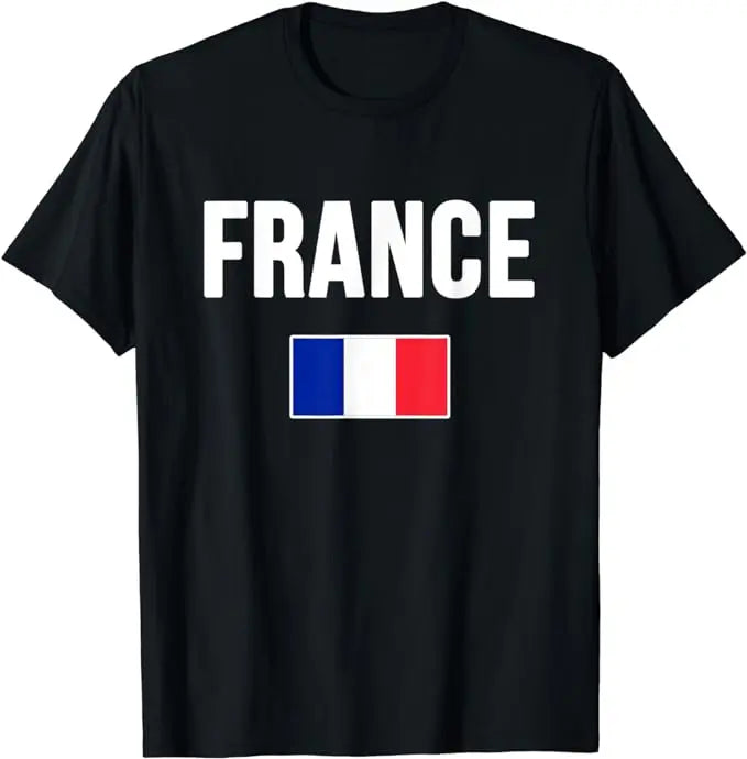 Soccer France Flag T-Shirt French Pride Tee France Football Two Stars Third Loading Clothes Frenchman Sport Foot Fan Team Jersey
