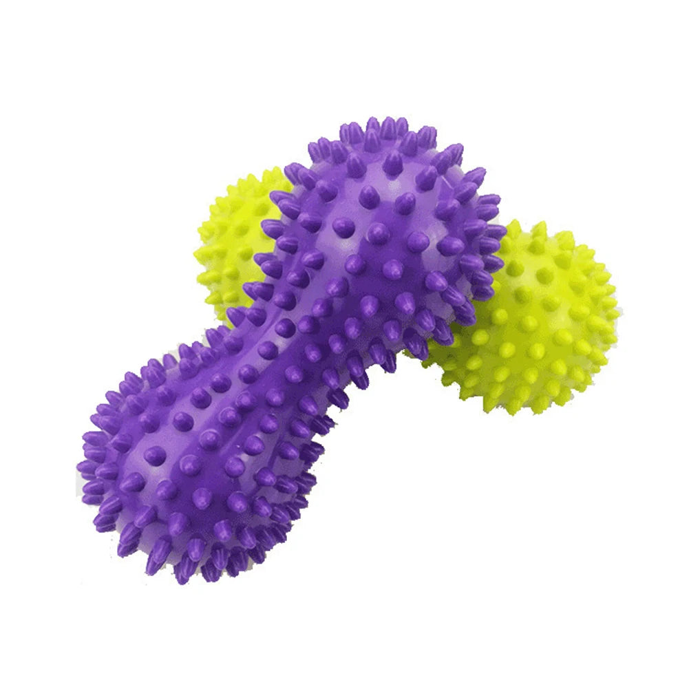Foot Massage Roller Peanut Double Lacrosse Spiky Ball Myofascial Balls for Plantar Fasciitis Mobility Back Foot Arch Pain Relief