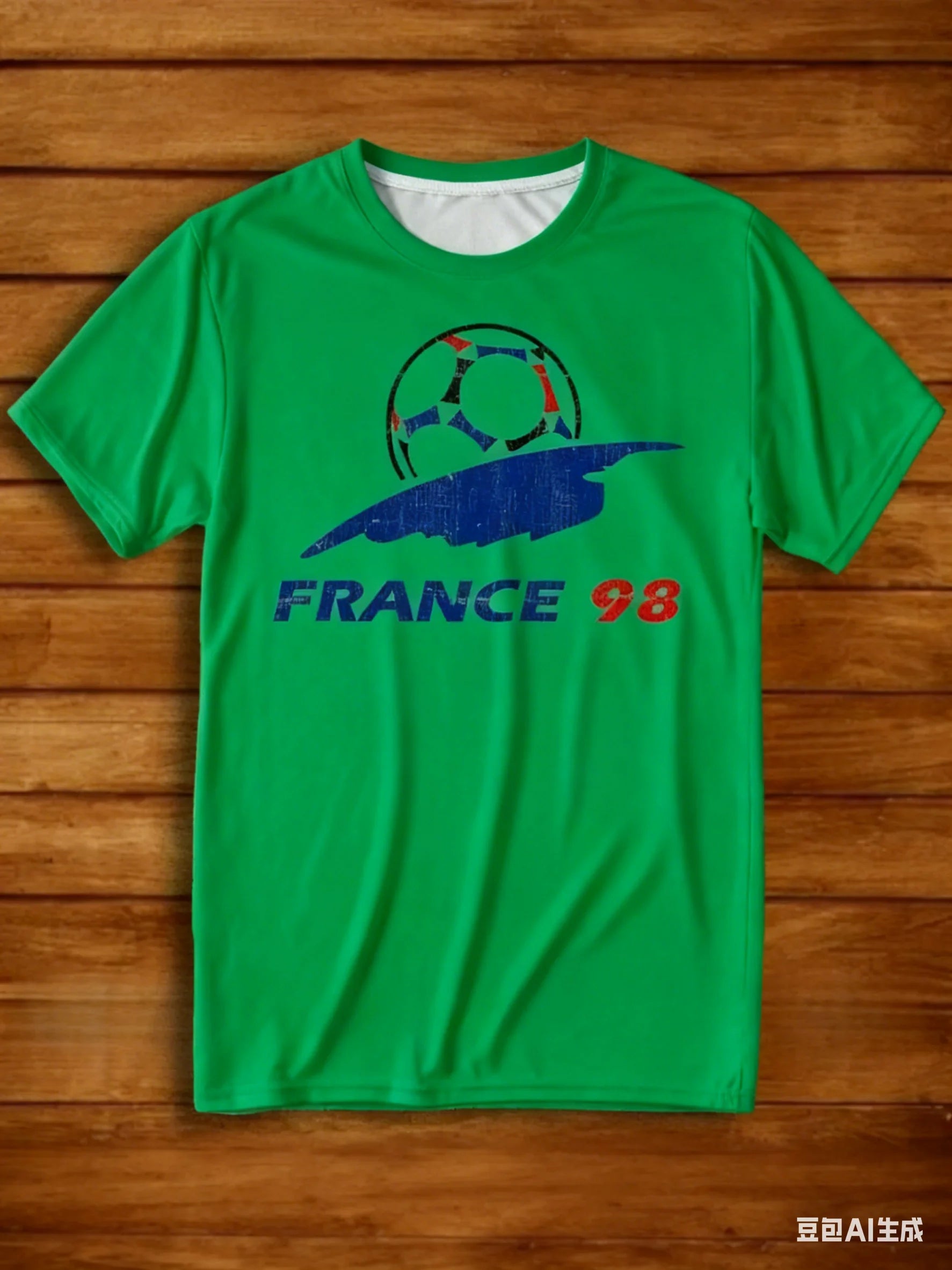 Men's 1998 France Retro Soccer T-Shirt,#98 Iconic Fan Jersey,Soft Breathable Short-Sleeve,Ideal for Collection Gifts&Daily Wear