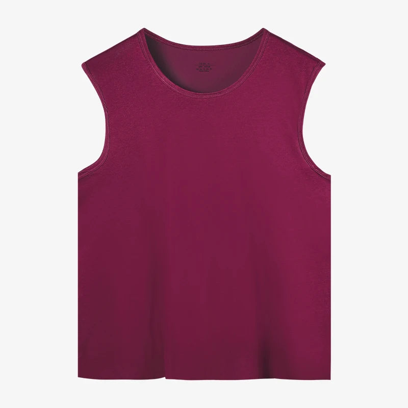 Men's pure cotton vest breathable slim youth sports foundation hurdle I loose summer thin halter undershirt