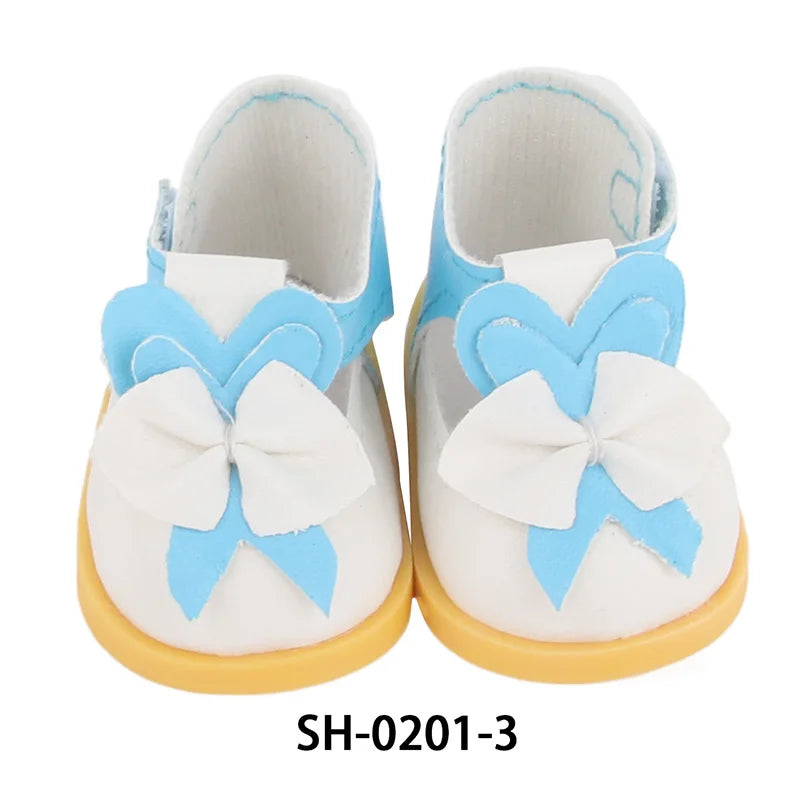 5.5cm Lovely Bow Doll Shoes For 14 Inch American& EXO Doll 1/6 New Mini Shoes Boots Accessories For 32-33 Russia DIY Doll,Nancy