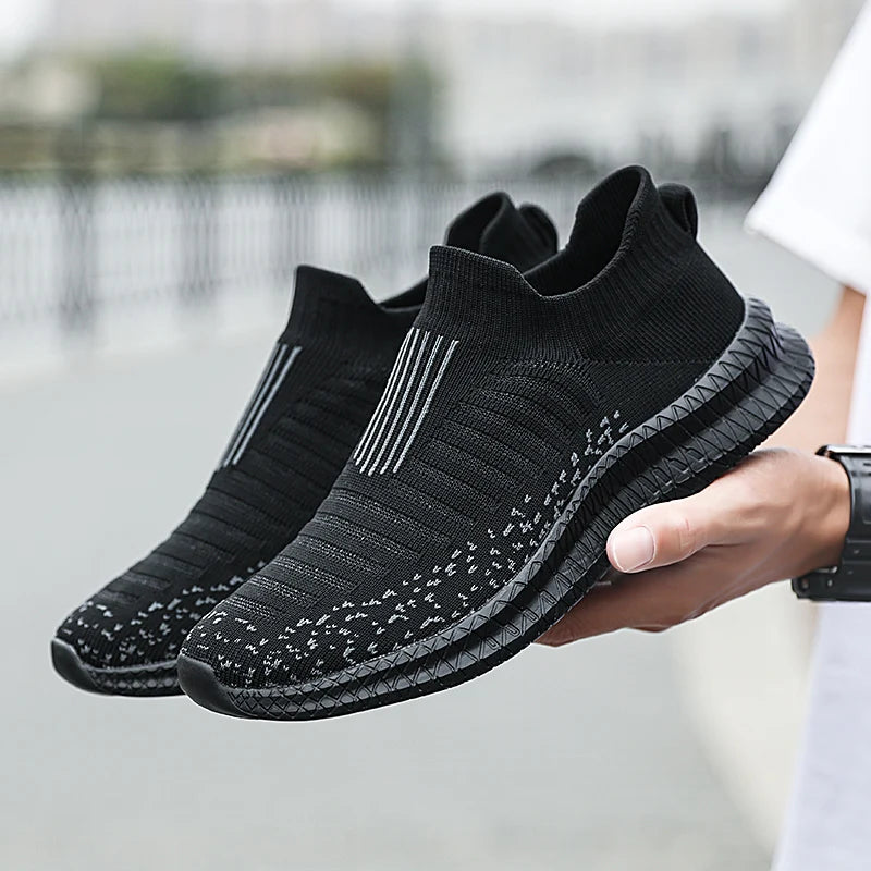 Men Sports Shoes Summer Breathable Casual Socks Shoes Men Pedal Light Sports Running Outdoor Walking Training Tennis Shoes