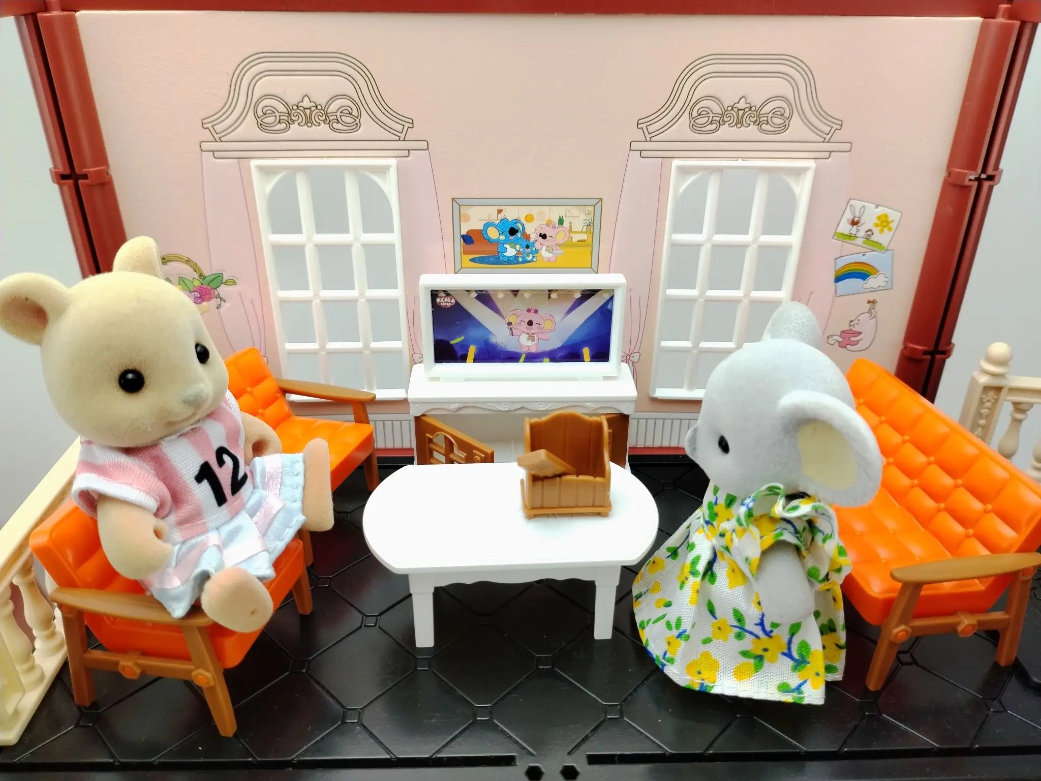 miniature items dollhouse furniture accessories living room bedroom supermarket shopping games family interaction doll kids toys