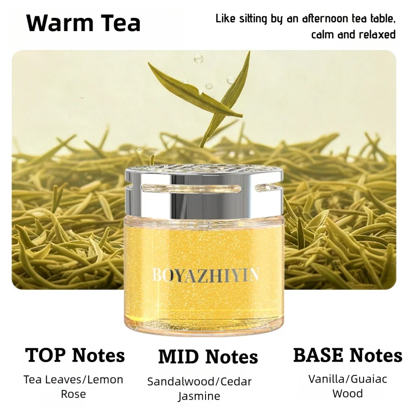 2026 New High-End Car Aromatherapy Air Freshener with Flowing Sand Solid Fragrance New Car Odor Eliminator & Freshener