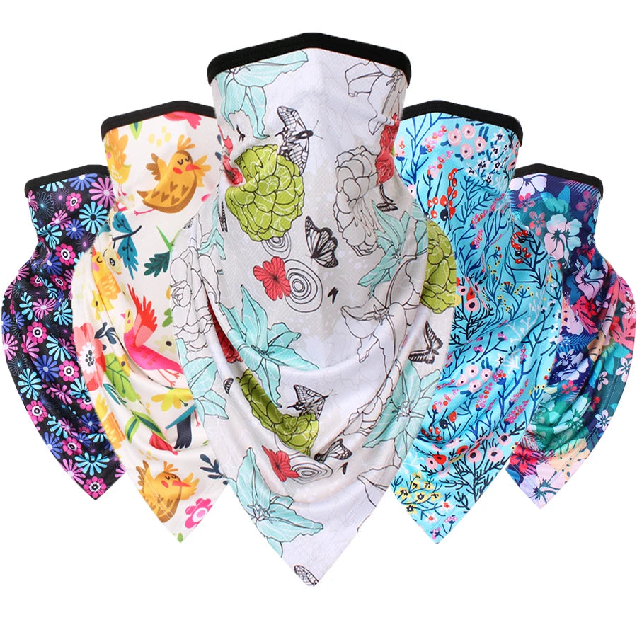 Sports Scarf for Cycling, Cooling Face Mask, Windproof Neck Gaiter, UV Protection Scarf for Beach, Fashion Bandana for Men Women