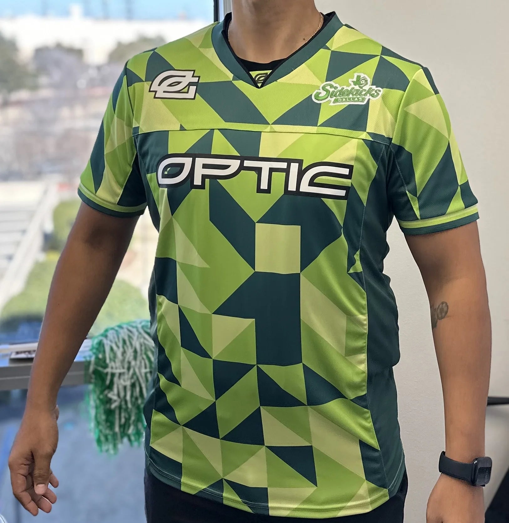Summer Fan 3D Print E-sports Championship OPTIC Jersey Men Women's Breathable V-Neck Sportswear Man Casual Short Sleeve T Shirt