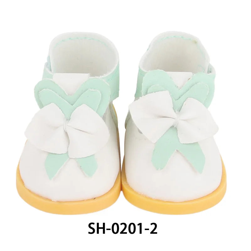 5.5cm Lovely Bow Doll Shoes For 14 Inch American& EXO Doll 1/6 New Mini Shoes Boots Accessories For 32-33 Russia DIY Doll,Nancy