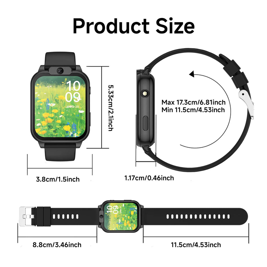 2026 NEW Smart Watch for Children Multifunctional Watch Camera Control Take Photo Multi-mode Wisdom Games 24 Languages Gift Kids