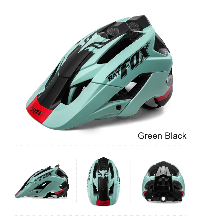 BATFOX 2025 New Mountain Bike Helmet Summer Colorful Cycling Helmet for Adults Youth Men and Women Speed Racing Bicycle Helmets