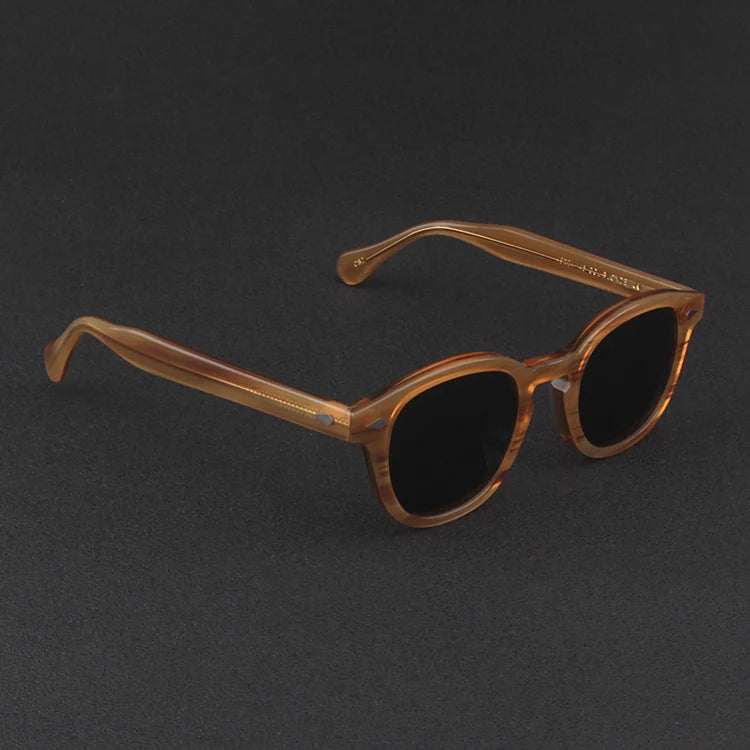 Johnny Depp Sunglasses Man Polarized Sun Glasses Luxury Brand Vintage Acetate Frame Blue Night Vision Goggles Woman