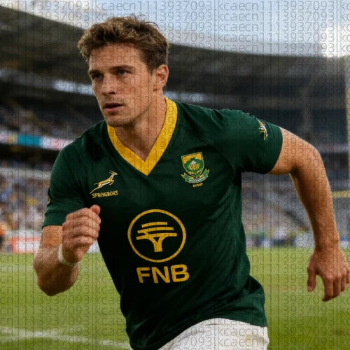 2026 South Africa Springboks Green Gold Rugby Jersey FNB Sponsor  Rugby Lightweight Quick-dry Shirt for Men's and Women Tshirts