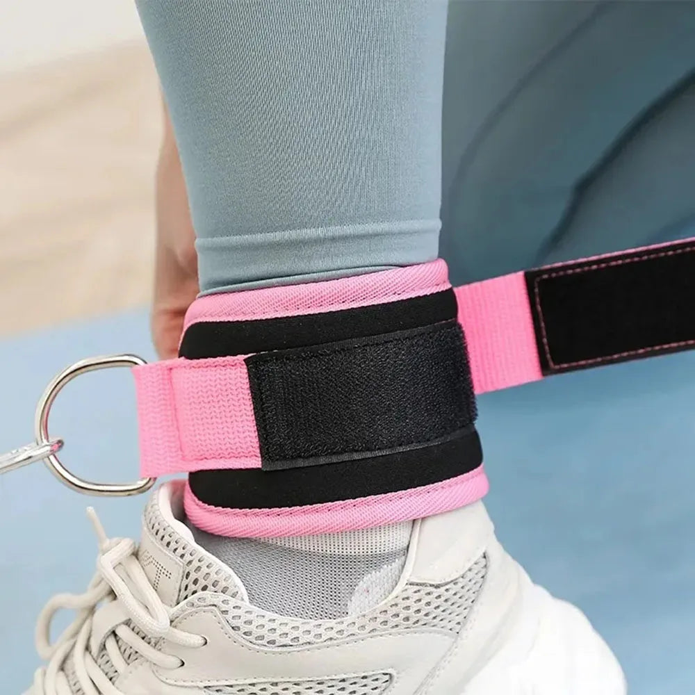 Ankle Straps Leg Strength Workouts Pulley Adjustable D-Ring Support Cuffs Sports Exercises Fitness Home Gym Booty Workouts