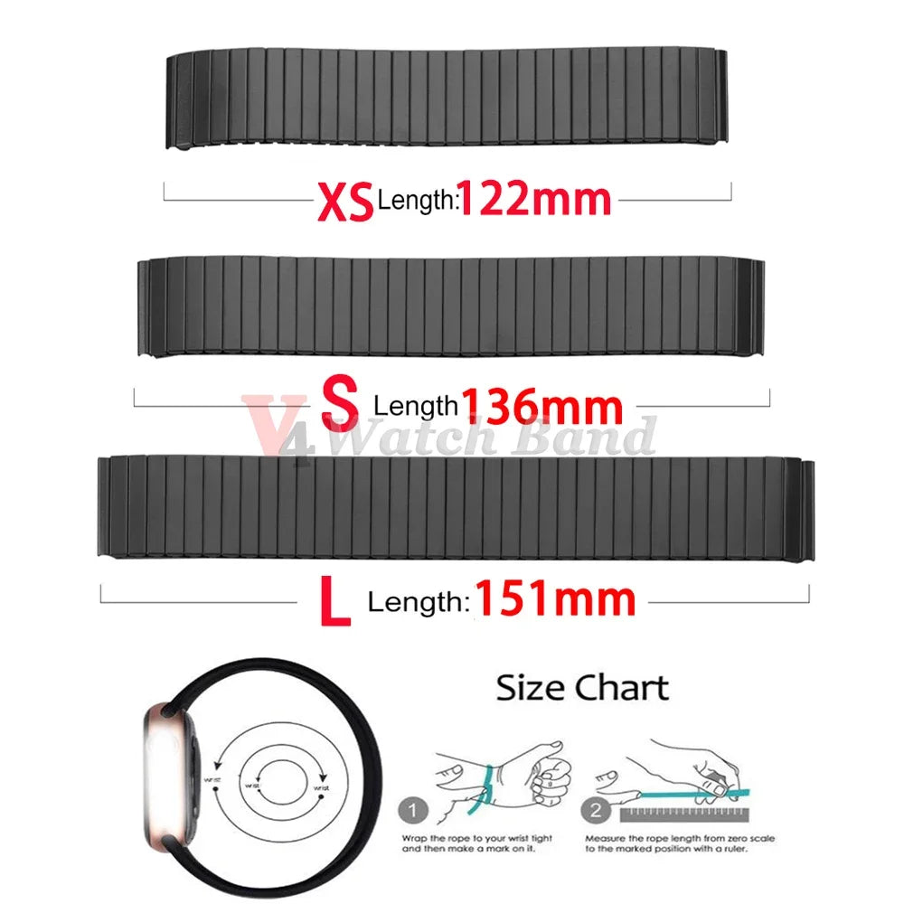 14mm 16mm 18mm 20mm 22mm Stainless Steel Elastic Stretch Strap Watch Band Accessories Bracelet Metal Expansion Strap Wristband