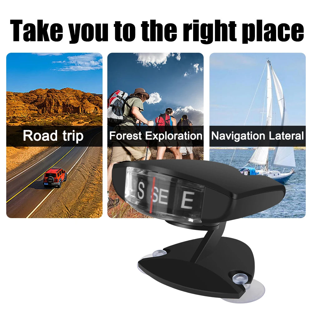 Accessories Adjustable Suction Cups Ornament Auto Compass Vehicle Mounted For Outdoor Car Boat Cycling Hiking Car Guide Ball