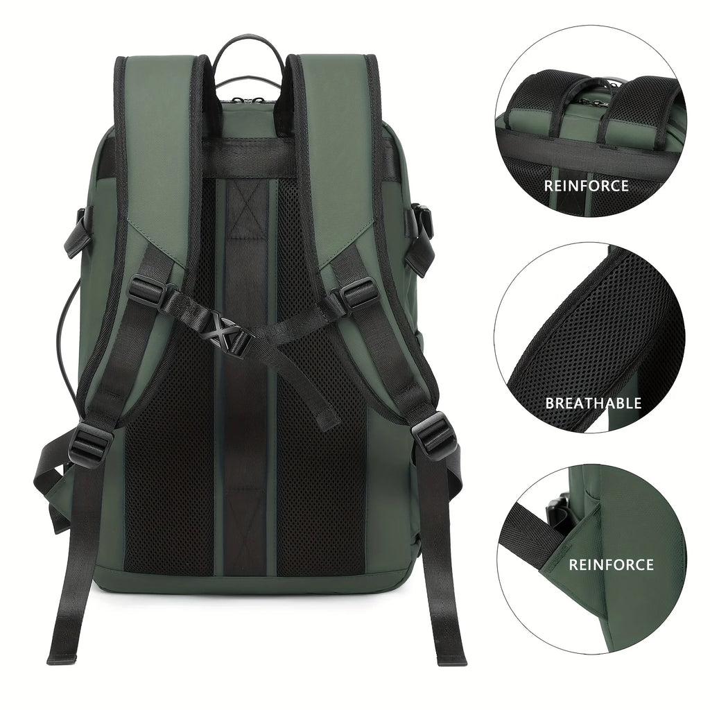 New vacuum compression large capacity expansion backpack, travel backpack, waterproof backpack computer bag