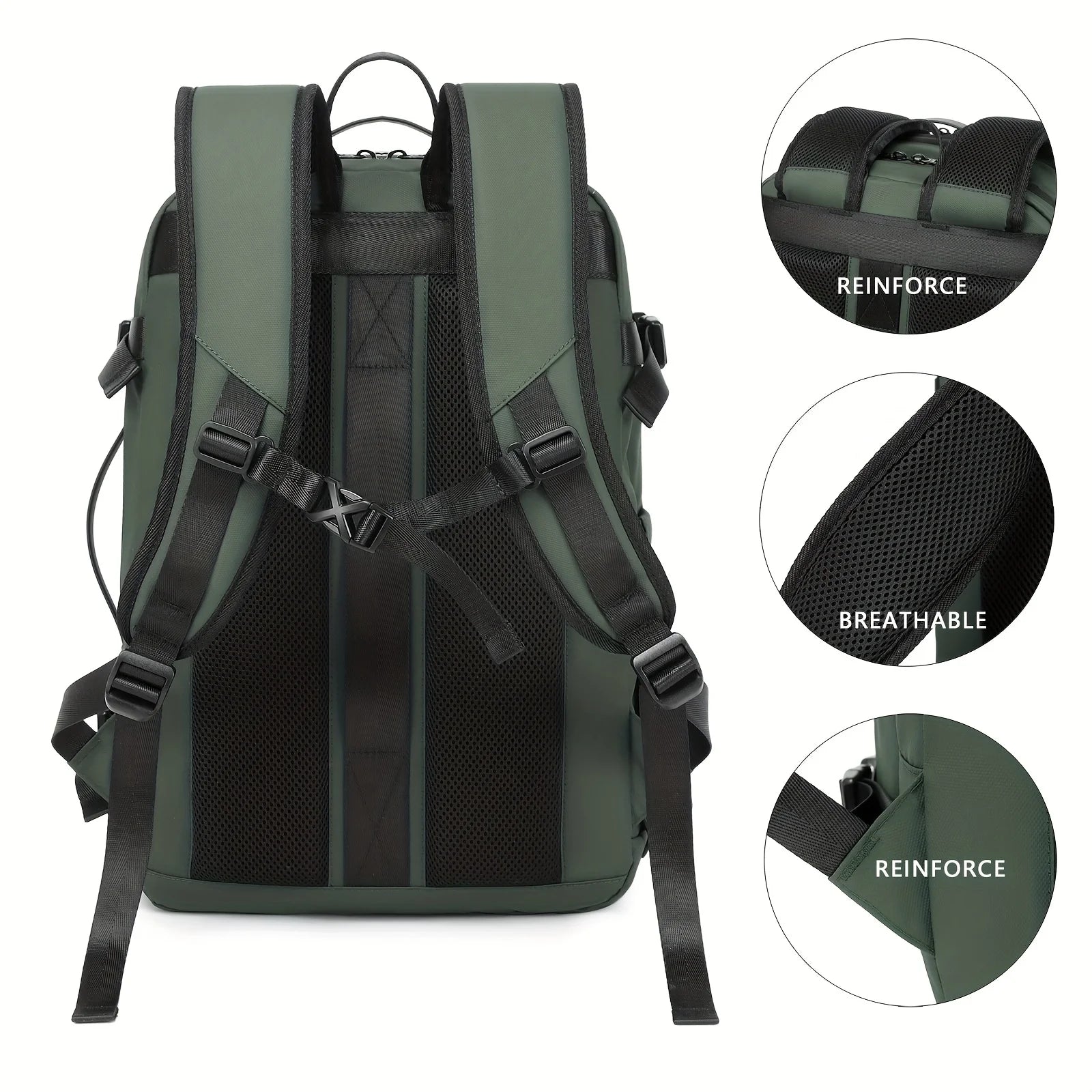 New vacuum compression large capacity expansion backpack, travel backpack, waterproof backpack computer bag