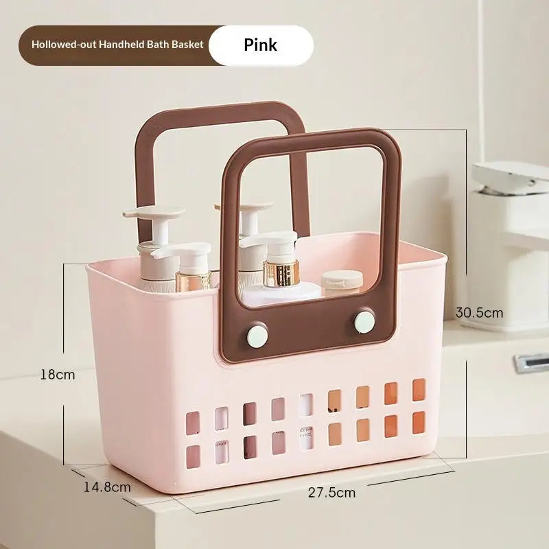 Home Bathroom Shower Basket Hand-Held Shower Basket Bathroom Shower Supplies Storage Basket