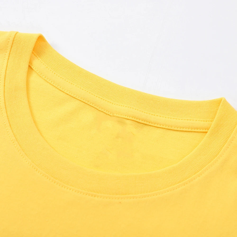 Solid Beach Summer T-Shirt For Man 21 Color S-3XL Cotton Short Sleeve All-Match Basics Street Streetwear Soft Breathable Clothes