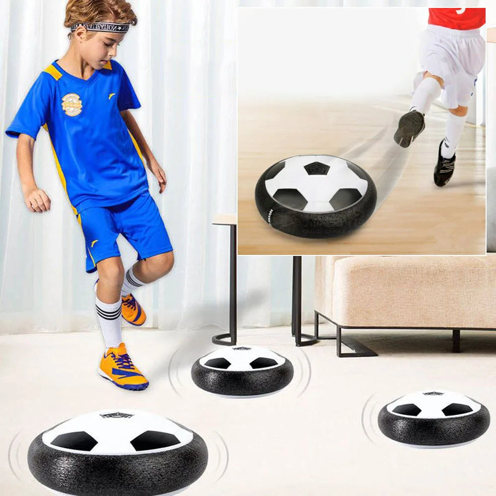 18/11cm Electric Soccer Ball Suspended  Football Toys Soccer Gliding Air Cushion Floating Foam Football Kids Gift with LED Light