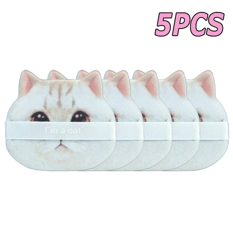 Cute Cat Paw Shaped Makeup Puff, Dual-use for Dry and Wet, Foundation Concealer Sponge, Fine Makeup Tool